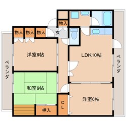 天理駅 徒歩4分 4階の物件間取画像